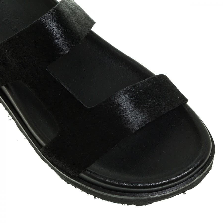 Ponyskin flat πέδιλα MAISON MINRELLE 11633275 in Black