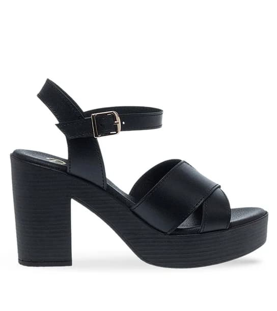 Γυναικεία Δερμάτινα Πέδιλα Parex 11633208 in Black