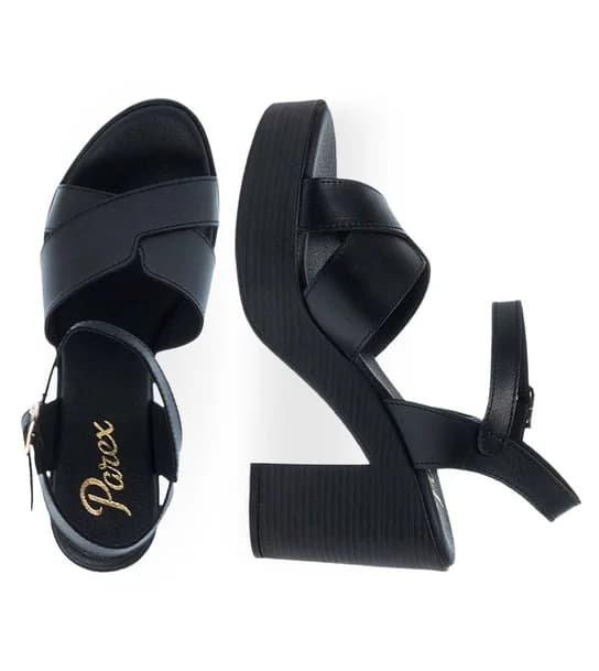 Γυναικεία Δερμάτινα Πέδιλα Parex 11633208 in Black