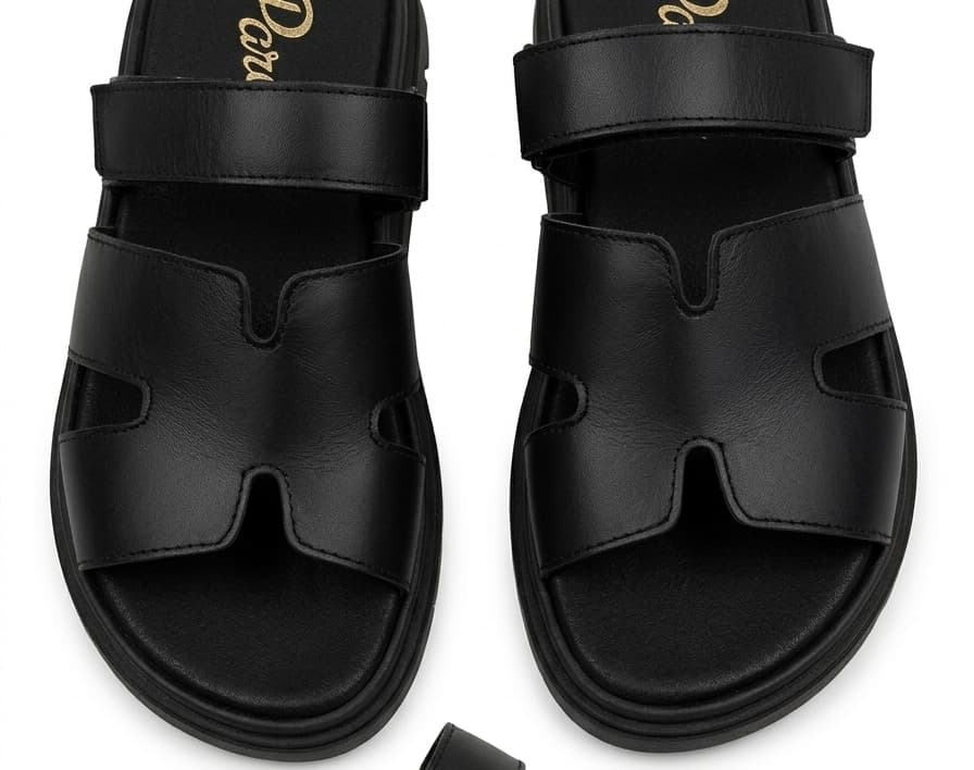 Γυναικεία Δερμάτινα Σανδάλια Parex 11533105 in Black