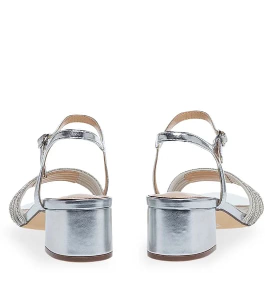 Γυναικεία Πέδιλα Με Τακούνι Parex 11633033 in Silver