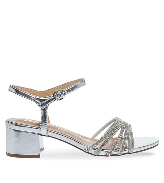 Γυναικεία Πέδιλα Με Τακούνι Parex 11633033 in Silver