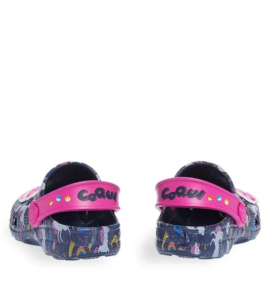 Παιδικά Clog Coqui 11929000 in Navy Fuxia